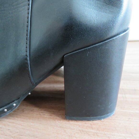 TONY BIANCO Bailey Leather Studded Booties Boots in Black Albany - Size US 6.5 - Picture 7 of 16